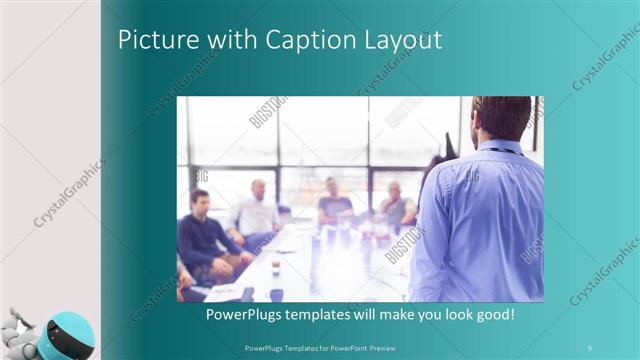 Picture with Caption presentation slide layout