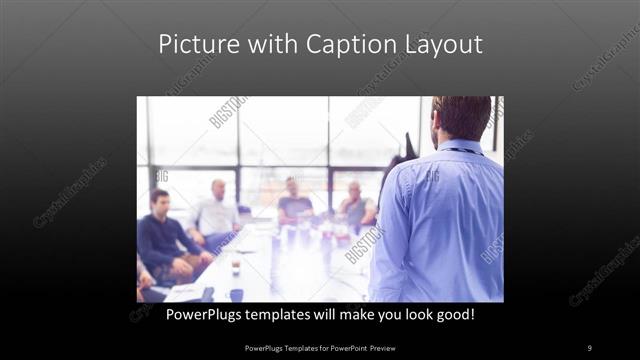 Picture with Caption presentation slide layout