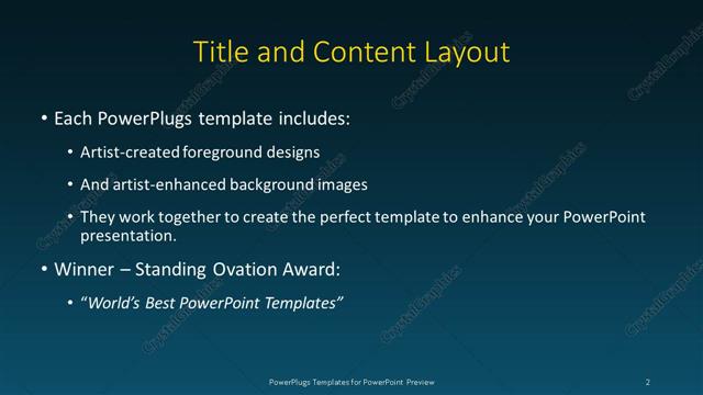 Title and Content presentation slide layout