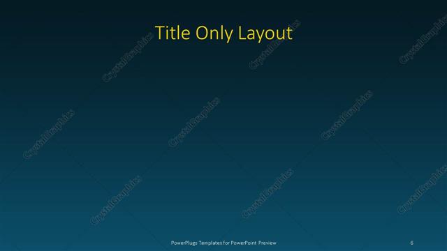Title Only presentation slide layout
