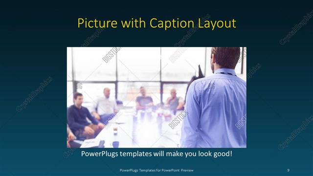 Picture with Caption presentation slide layout