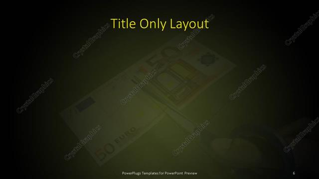 Title Only presentation slide layout