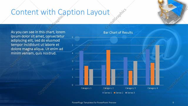 Content with Caption presentation slide layout