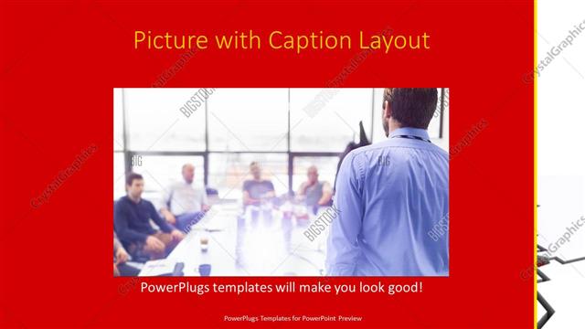 Picture with Caption presentation slide layout