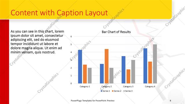 Content with Caption presentation slide layout