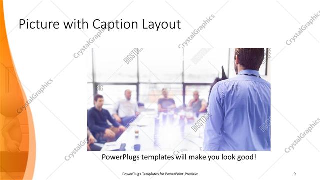 Picture with Caption presentation slide layout