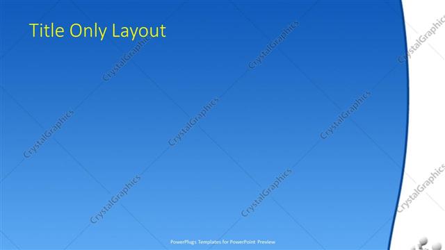 Title Only presentation slide layout