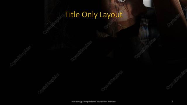 Title Only presentation slide layout