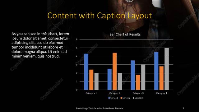 Content with Caption presentation slide layout
