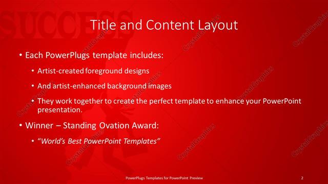 Title and Content presentation slide layout