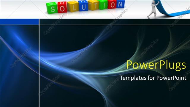  Presentation with lift - A person trying to lift the arrow with   bluish background