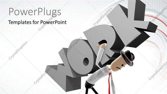  Presentation with work - A person trying to lift the work