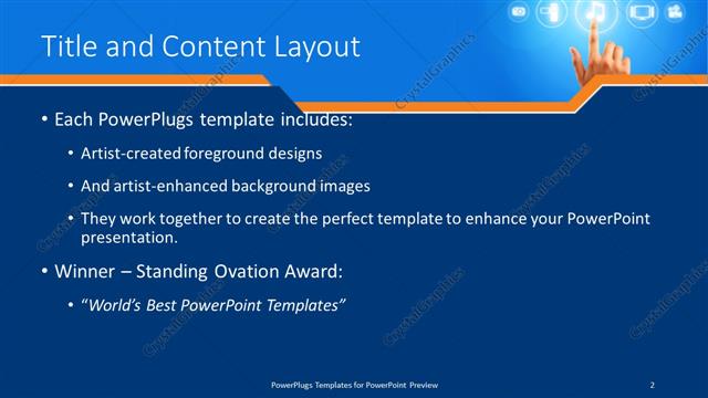 Title and Content presentation slide layout