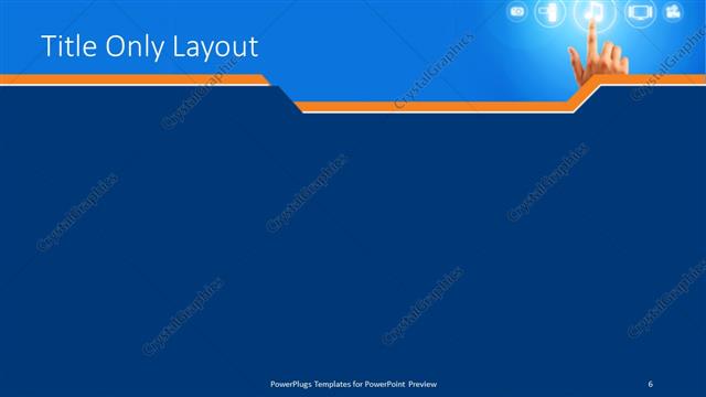 Title Only presentation slide layout