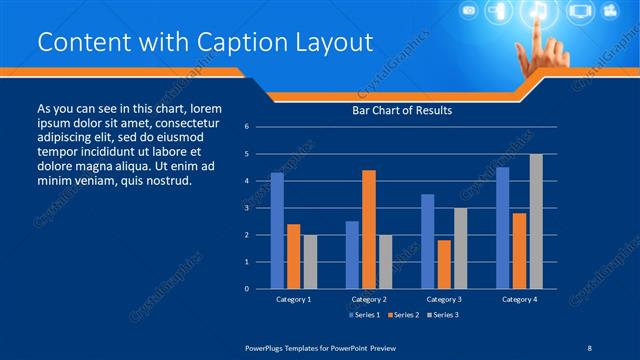 Content with Caption presentation slide layout
