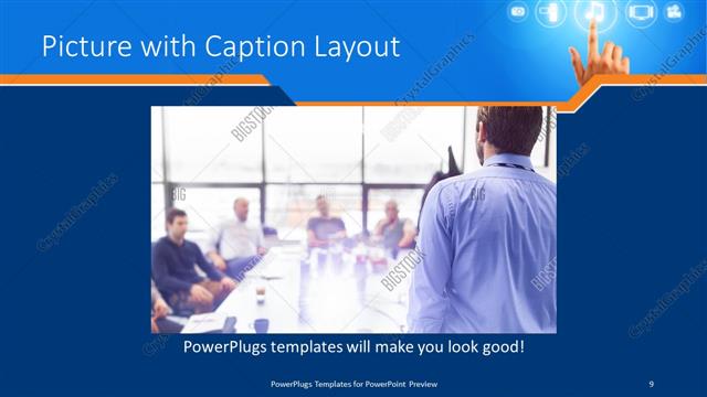 Picture with Caption presentation slide layout