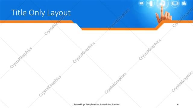 Title Only presentation slide layout