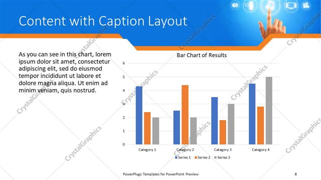 Content with Caption presentation slide layout