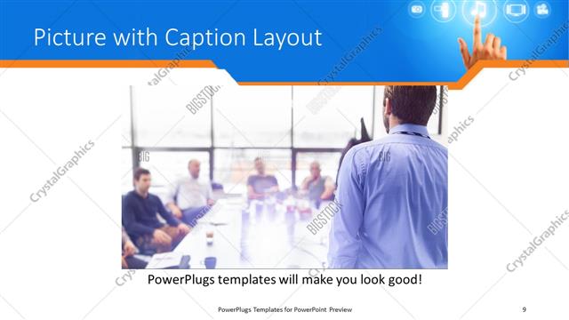Picture with Caption presentation slide layout