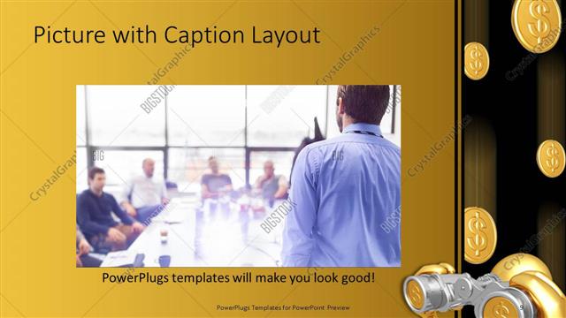 Picture with Caption presentation slide layout