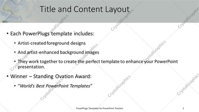 Title and Content presentation slide layout