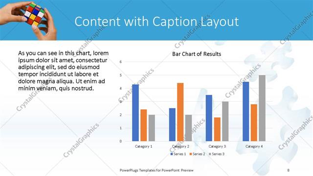 Content with Caption presentation slide layout