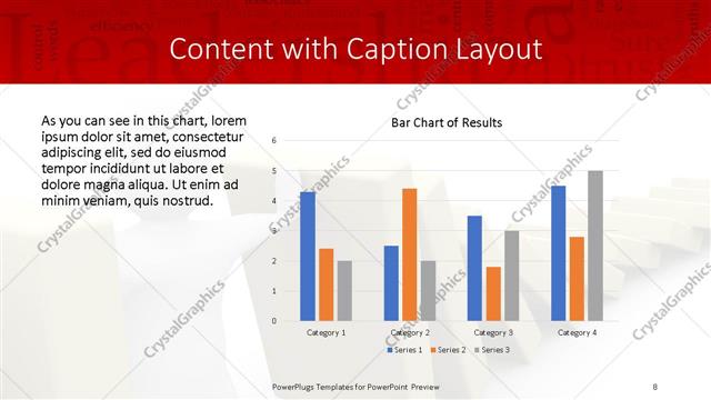 Content with Caption presentation slide layout