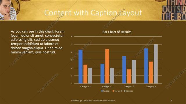 Content with Caption presentation slide layout