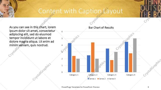 Content with Caption presentation slide layout