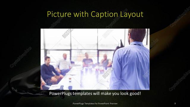 Picture with Caption presentation slide layout