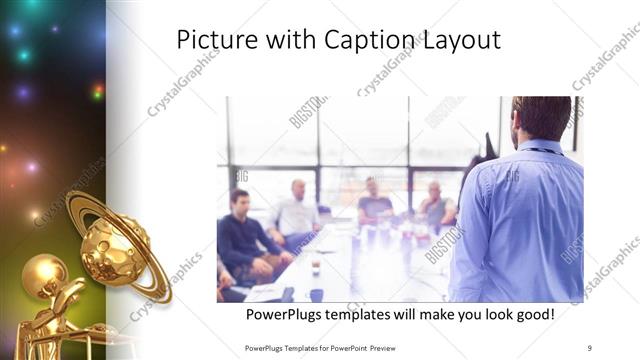 Picture with Caption presentation slide layout