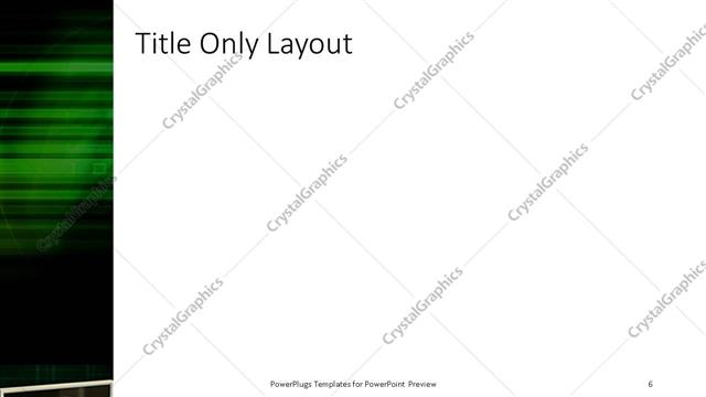 Title Only presentation slide layout