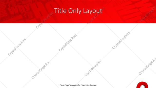 Title Only presentation slide layout