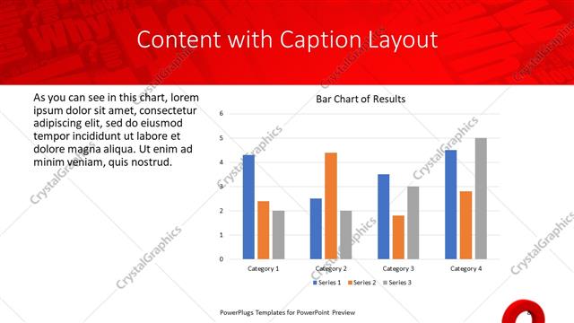 Content with Caption presentation slide layout