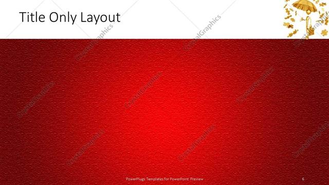 Title Only presentation slide layout