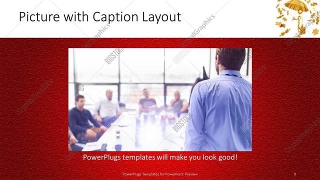 Picture with Caption presentation slide layout