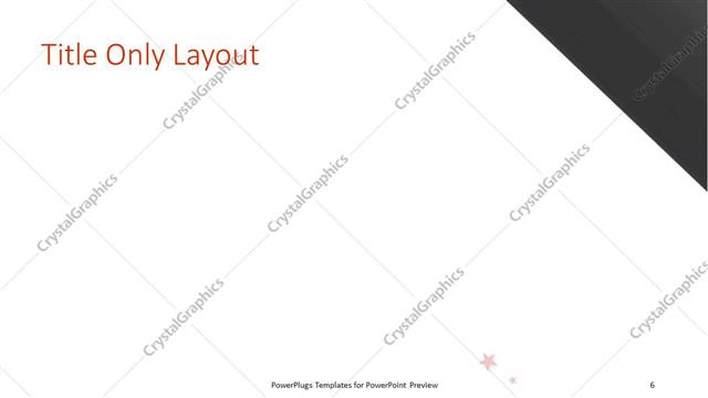 Title Only presentation slide layout