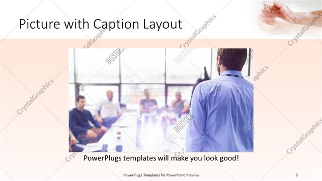 Picture with Caption presentation slide layout