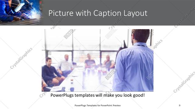 Picture with Caption presentation slide layout