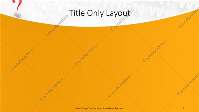 Title Only presentation slide layout