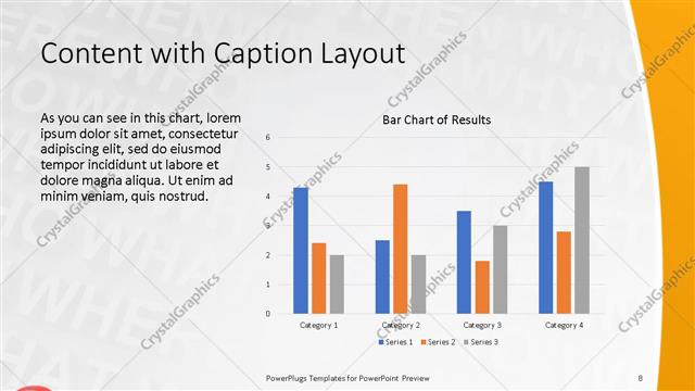 Content with Caption presentation slide layout
