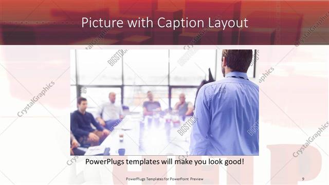 Picture with Caption presentation slide layout