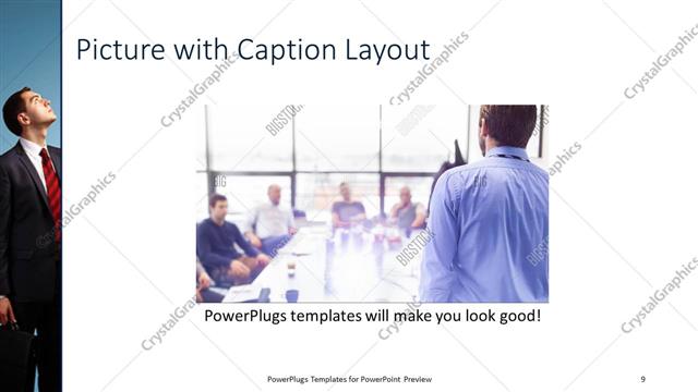 Picture with Caption presentation slide layout