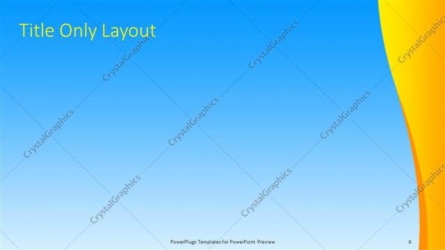 Title Only presentation slide layout