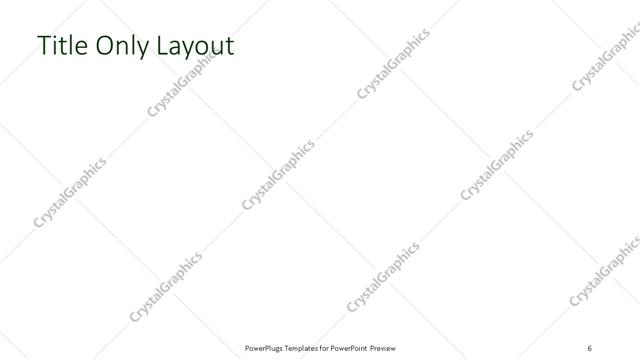 Title Only presentation slide layout