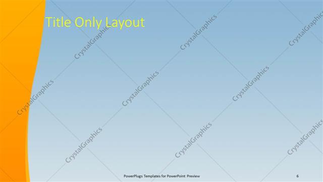 Title Only presentation slide layout