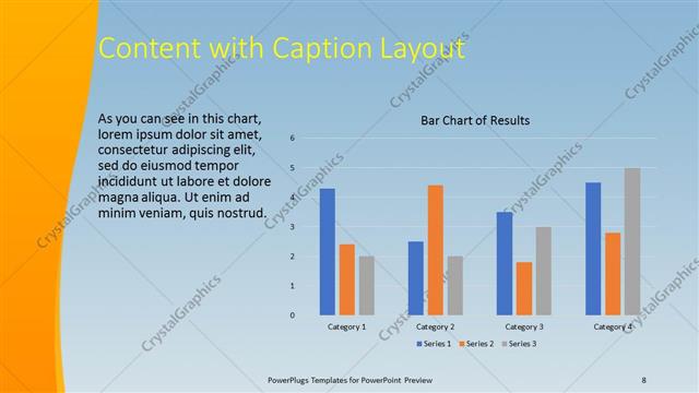 Content with Caption presentation slide layout