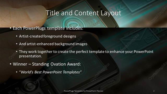 Title and Content presentation slide layout