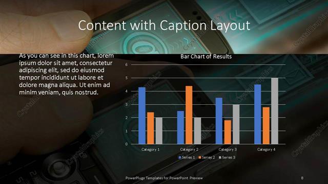 Content with Caption presentation slide layout