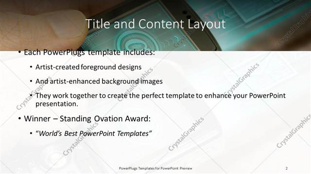 Title and Content presentation slide layout